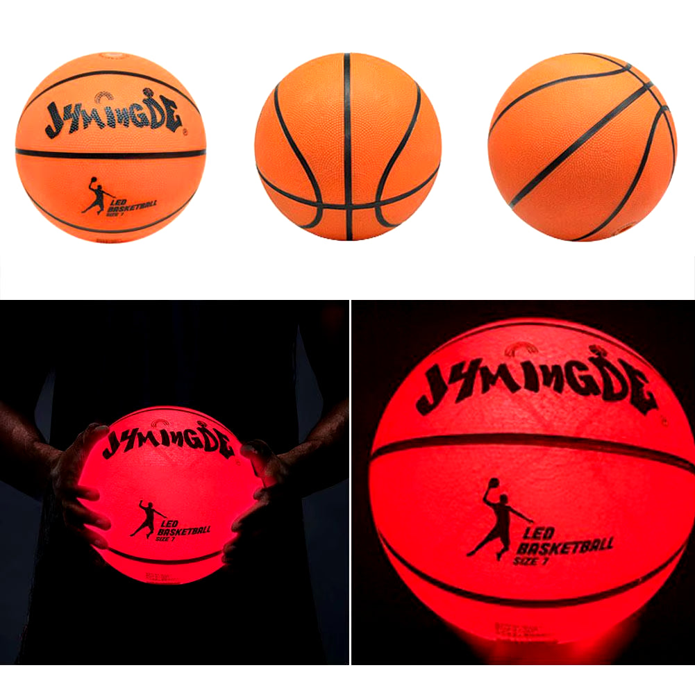 Light up Basketball High Brightness LED Growing Rubber Basketball for Training Freestyle Performances