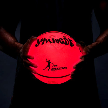 Light up Basketball High Brightness LED Growing Rubber Basketball for Training Freestyle Performances