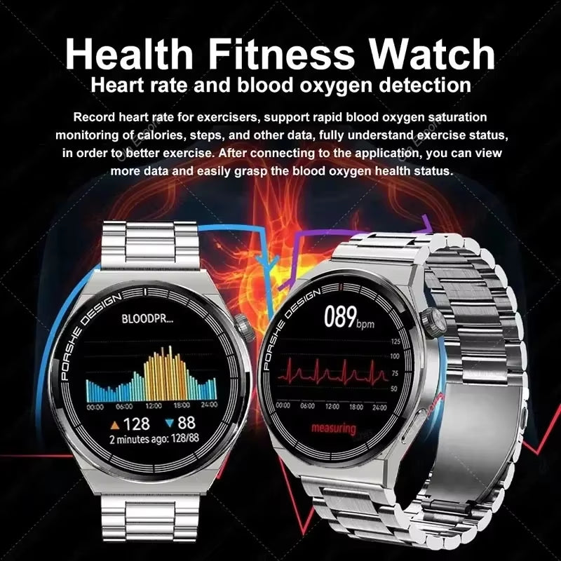 2023 New Smart Watch Men Women AMOLED 420*420 HD Screen Heart Rate Bluetooth Calls Waterproof Smartwatch for Android IOS