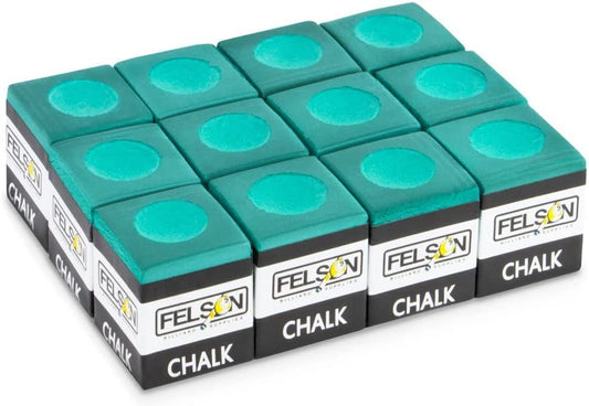 Felson Pool Chalk Cubes | Pool Table Accessories for Table Billiards | Pool Cue Chalk & Storage Box